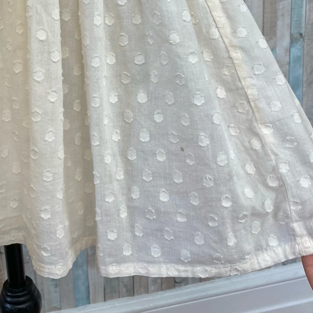 Emerson Fry XS India Collection Layla Swiss Dot Mini Tunic Dress Organic Boho - Picture 7 of 15